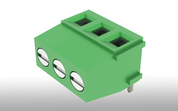 PCB Terminal Block KF128R(H:13.9)-5.08mm Brass Tin Plated Contacts PA66 Housing for Energy Storage & Battery Systems