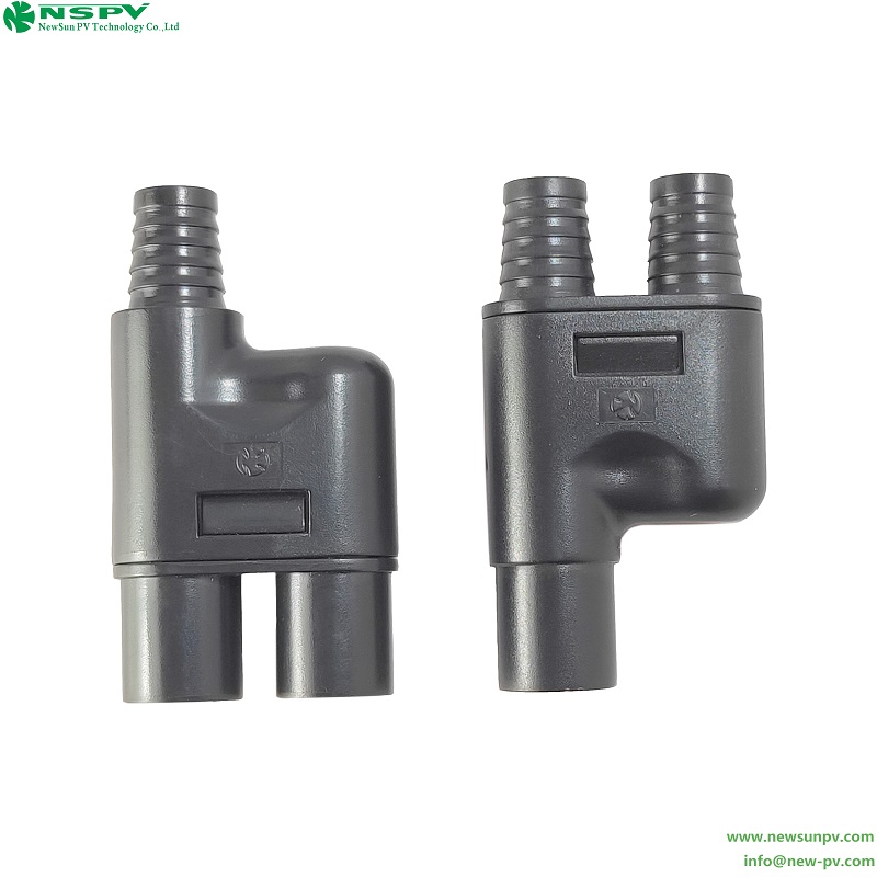 PV3.0 DC Solar Cable Connector Rubber Insulation IP67 Waterproof 30A Rated Current for Solar System Assembly