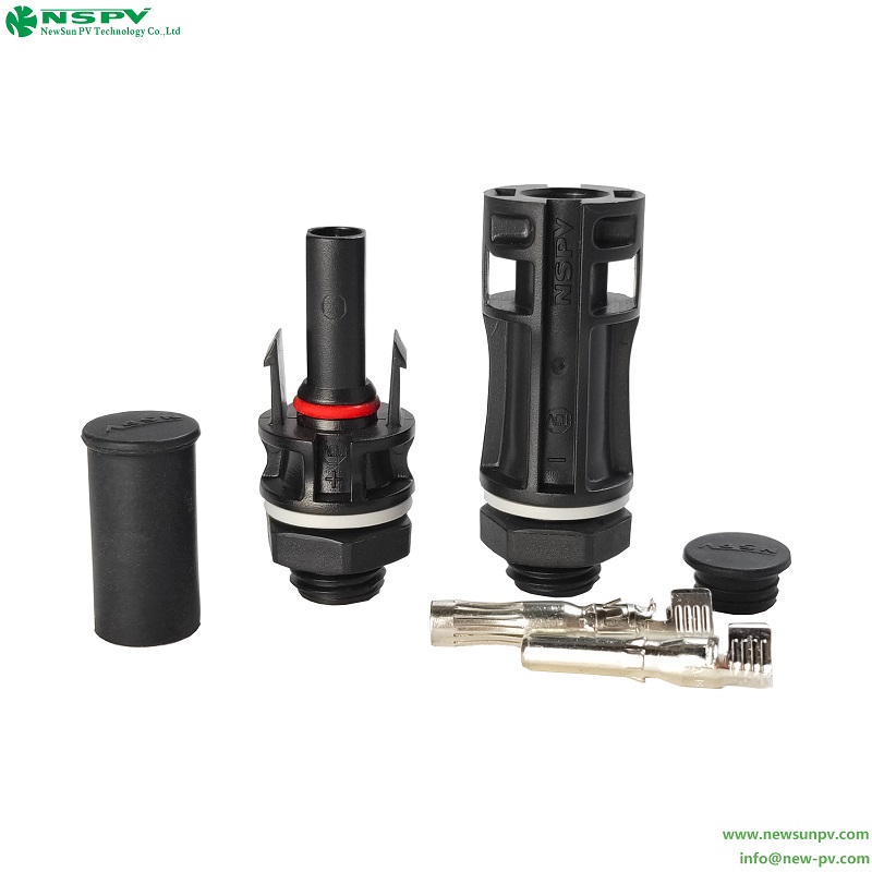 Solar Connector Dust Cap Dust Protection for PV4.0 Male/Female Connectors Black EPDM UL94-V0 Rated