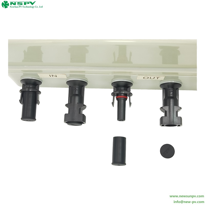 Solar Connector Dust Cap Dust Protection for PV4.0 Male/Female Connectors Black EPDM UL94-V0 Rated