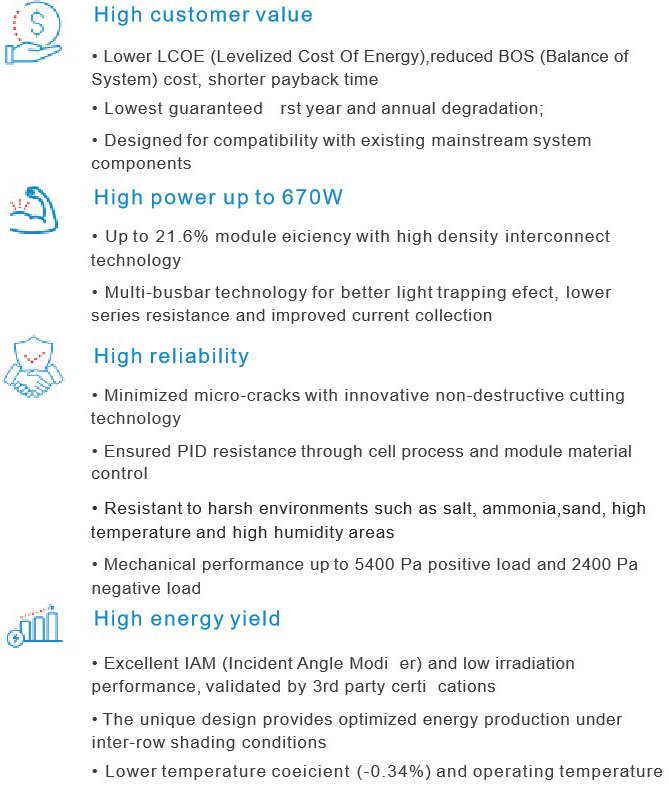 Photovoltaic Panel Durable Solar Power Generation System for Home Commercial Industrial Applications