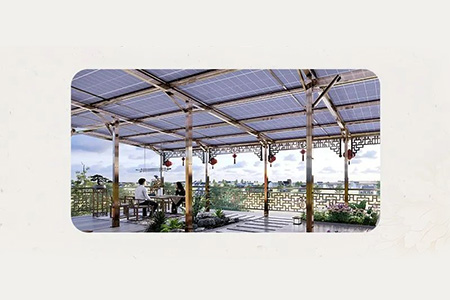 Distributed Solar PV System Integrated Solutions 5-Degree Overhanging Rooftop Design for Rural Revitalization Projects Fuling? Series