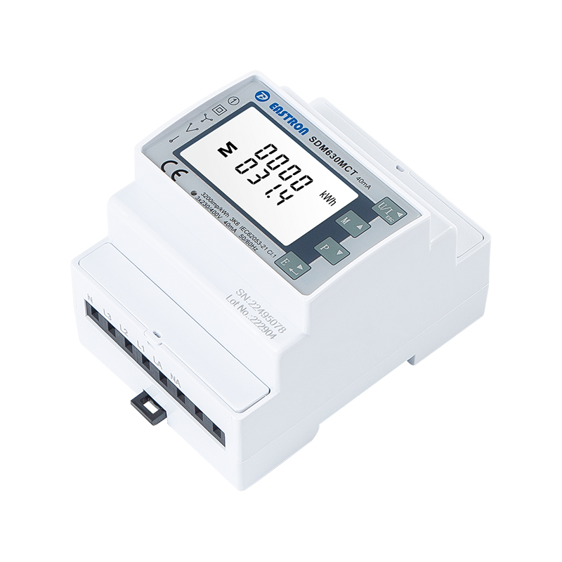 RCM 40mA CT Type Din Rail Three Phase Multi-function Solar PV /Zero Export Meter for PV Metering CT & PT Operated Bi-directional Measurement 3P4W/3P3W/1P2W RS485 Modbus Communication