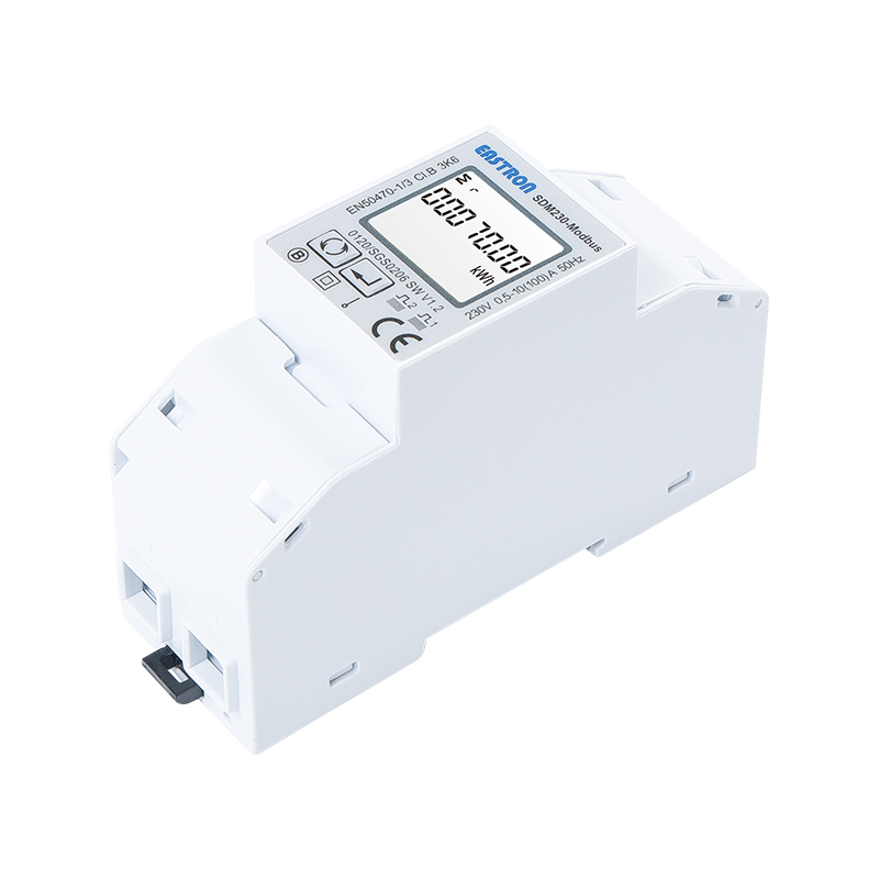 RS485 Modbus/DLT645 100A Din Rail Single Phase MID Energy Meter Bi-Directional Measurement LCD Backlit Pulse Output Remote Monitoring Solar EV Charging MID Approved