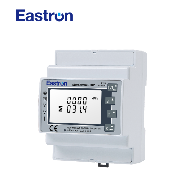 CT Type Modbus TCP Din Rail Three Phase UL Energy Meter Multi-Function Ethernet Communication Eastron