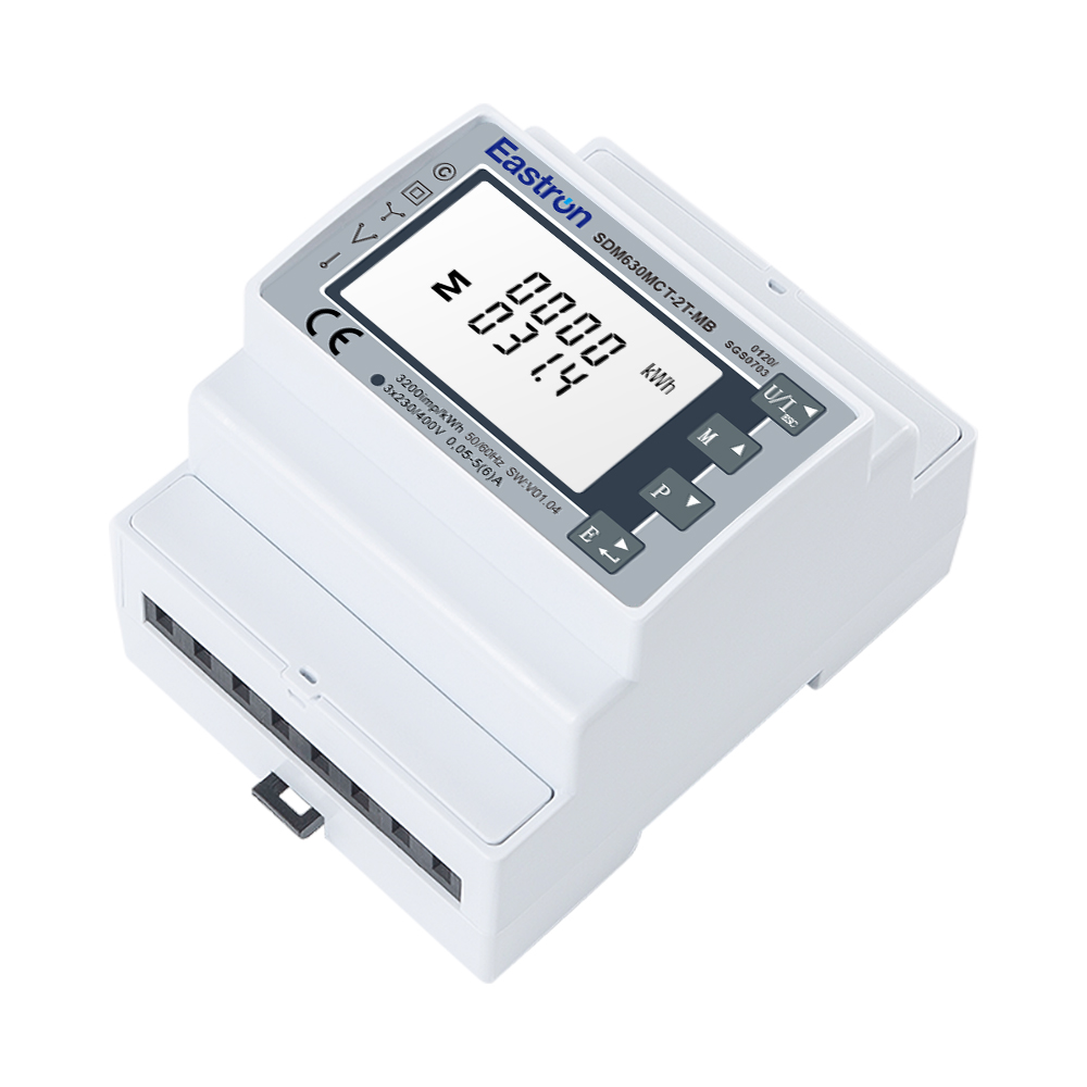 SDM630MCT-2T-MB Dual Power Sources Mbus Din Rail Three Phase UL Energy Meter with 1A/5A CT for Grid and Generator Monitoring