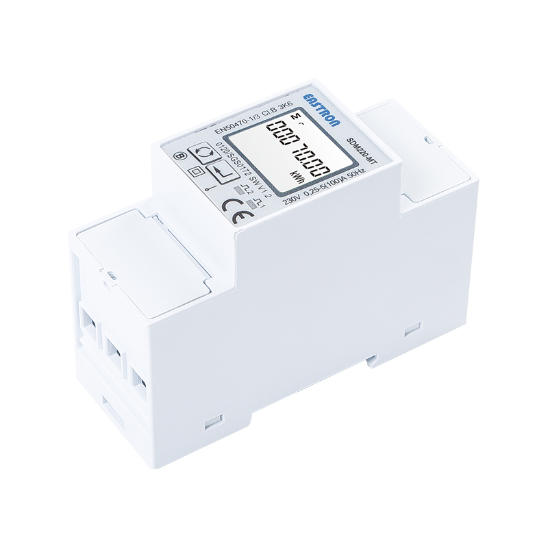 Single Phase Multi-Tariff Energy Meter 100A Direct Load with RS485 Modbus Bi-Directional Measurement for Solar PV and MID Applications