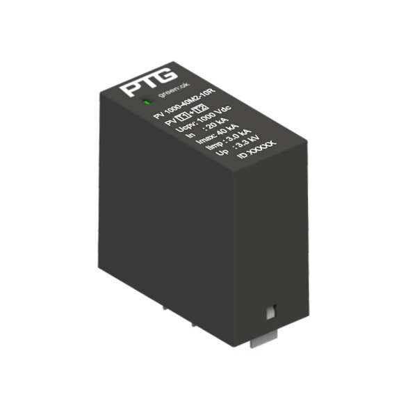 PV Series T1+T2 SPD Plug-in Modular Surge Protective Device for Compact Inverters and Power Supplies