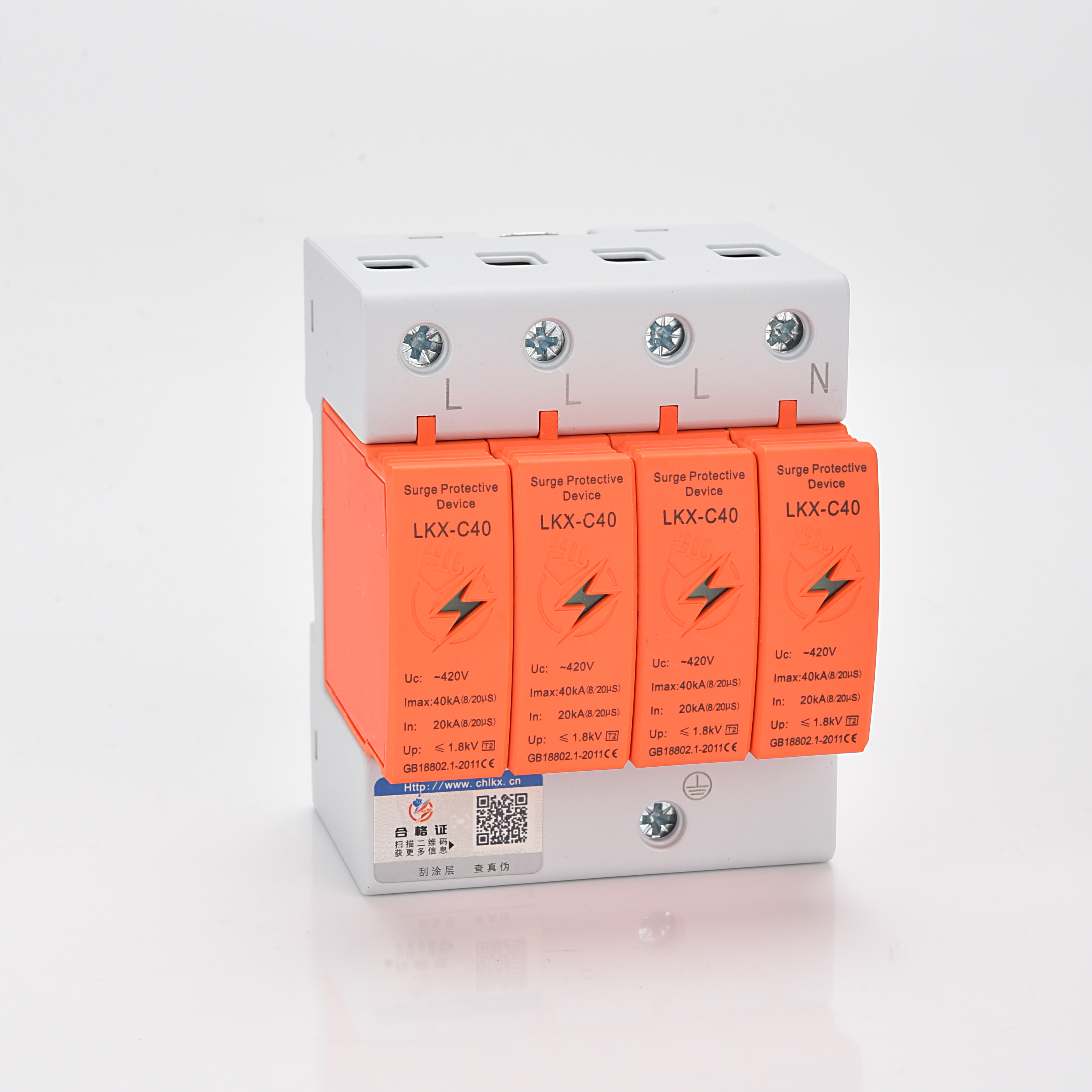LKX-C40/4P Power Surge Protector Industrial Grade Overvoltage Protection for Renewable Energy Systems