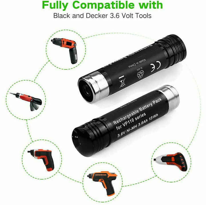 Ni-Mh Battery 3.6V 3000mAh High-Capacity Rechargeable Replacement for Power Tools and Electric Vehicles RHY