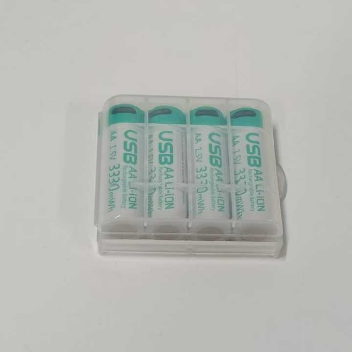 Rechargeable Li-ion Battery AAA AA 1.5V 666mAh 3330mWh USB Type-C for Clock MP3 Player Consumer Electronics KXD