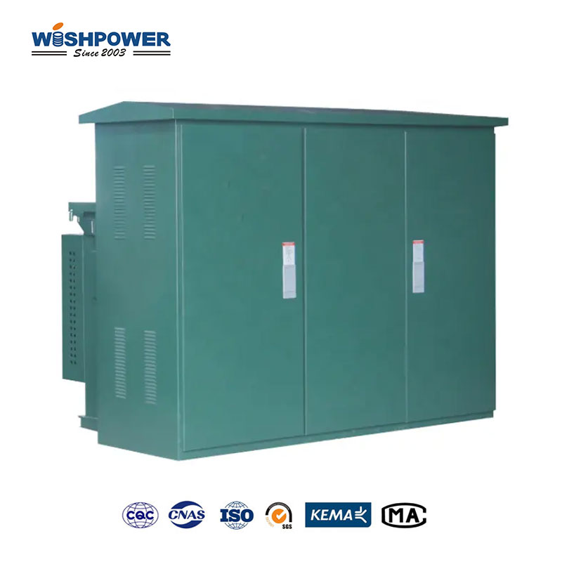 3-phase Pad-mounted Transformer Oil-immersed Ground-level Power Distribution Unit for Residential and Commercial Use WISHPOWER