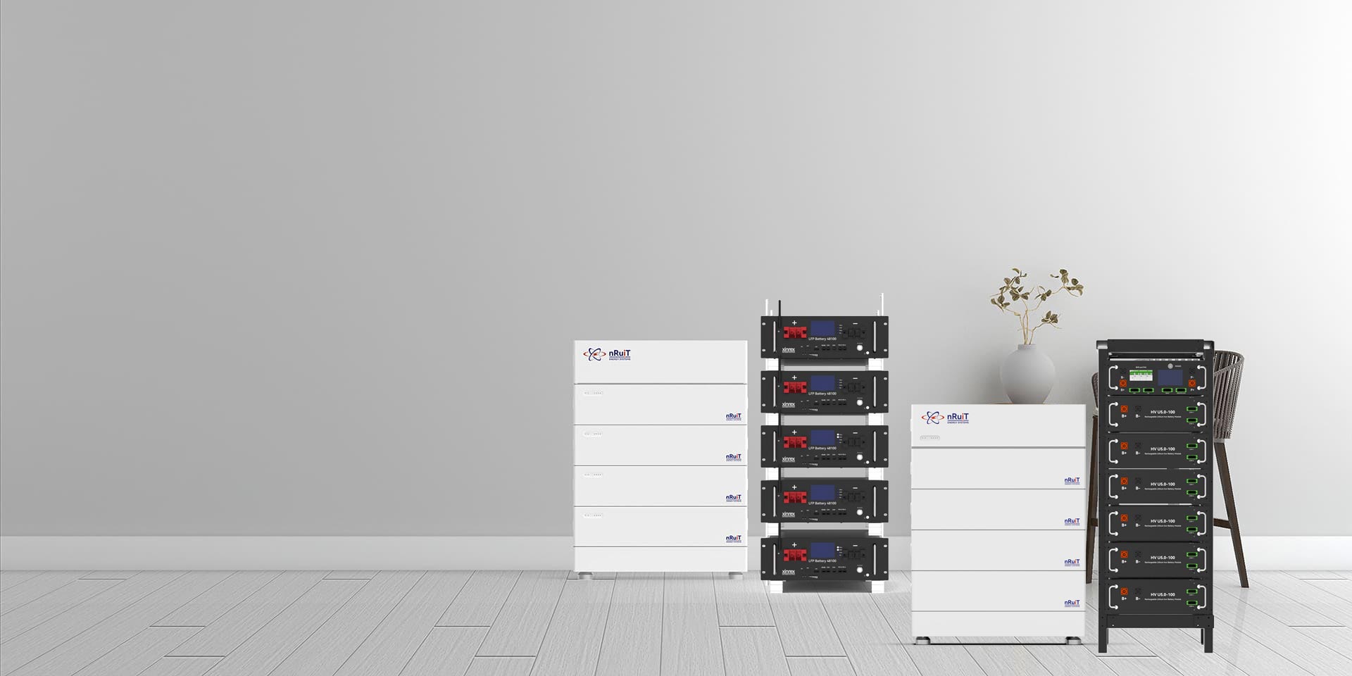 Household Energy Storage HV U Series High-Voltage Modular Battery System for Off-Grid and Hybrid Solar Applications