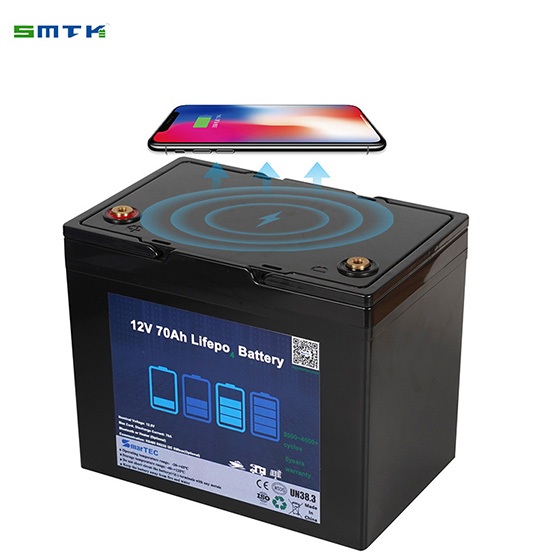 LiFePO4 Battery with Wireless Charging Function Safe Dock for Wide Compatibility in Energy Storage Applications