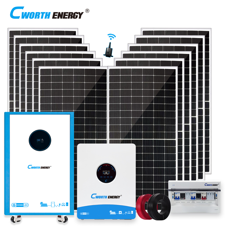 12KW Solar Energy System 12KVA 48V 20KWh Off-Grid Hybrid Storage Solution for Residential and Commercial Applications