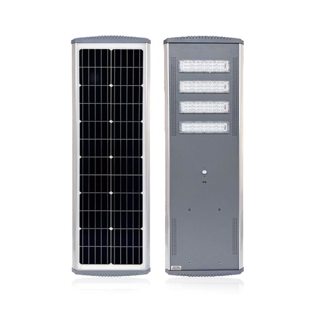 Solar Street Light 80W All-in-One Solar-Powered Outdoor Lighting System for Roadway Illumination