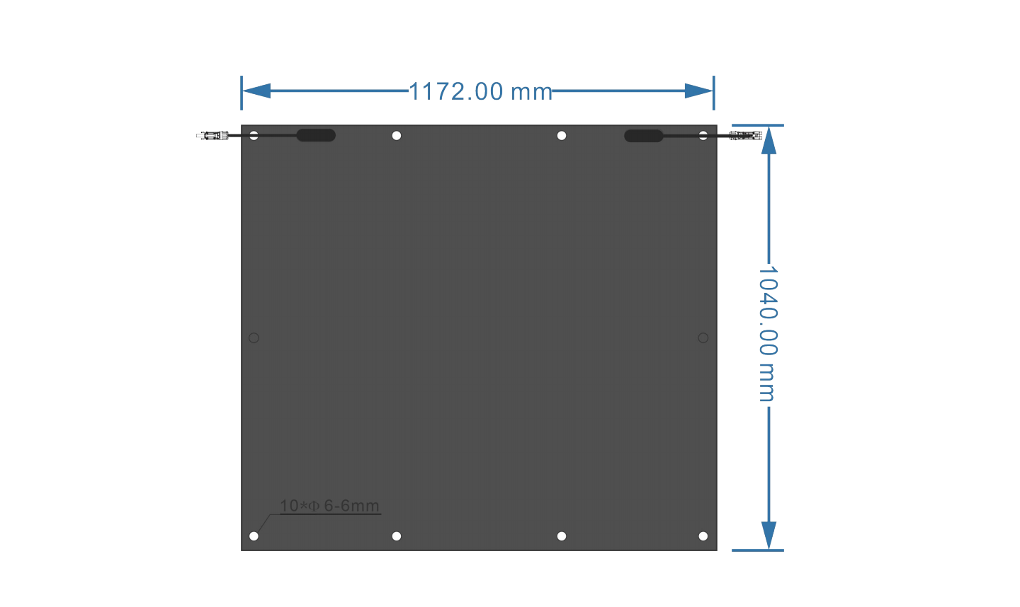 Fixable Solar Panel 500W Ultra-light N-TopCon 182mm Half-cut Cell for Residential and Commercial Installations
