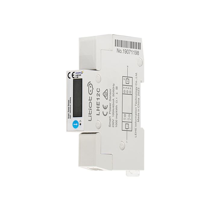New Energy Meter LHE12C Single Phase Two-wire(1P2W) DIN Rail Mount for Photovoltaic and Energy Storage Systems