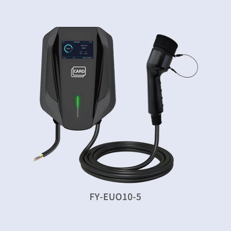 EU V8 Model Wall-Mounted Lndicator Ev Charger RFID Charging, Low Power Consumption for Home and Commercial Use