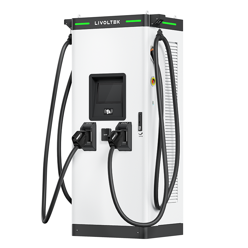 MF DC Charging Station 240kW Dual Output CCS2 GB/T Fast Charging for EV Fleet Depot LIVOLTEK
