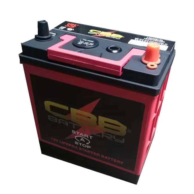 12.8V 24ah LiFePO4 Lithium Starter Battery High CCA 450A Lightweight Design for Start-Stop & Micro-Hybrid Vehicles CBB