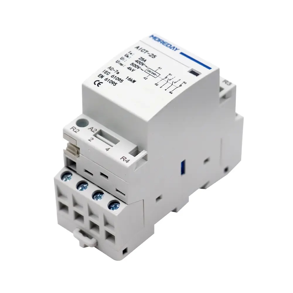 AC Contactor 1-4P 16-63A Ultra-Quiet Long-Life for HVAC and Modular Systems MOREDAY
