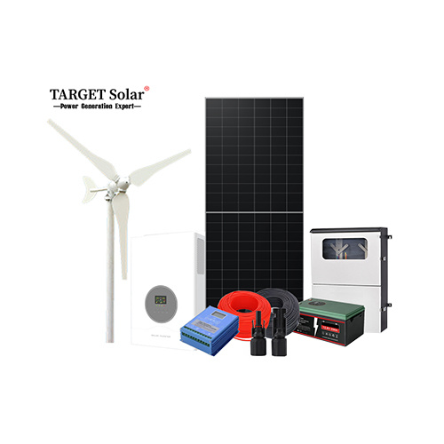 4KW Wind Solar Hybrid System 12.8V 200AH Battery 4KW Inverter 800W Controller for Home Energy Storage