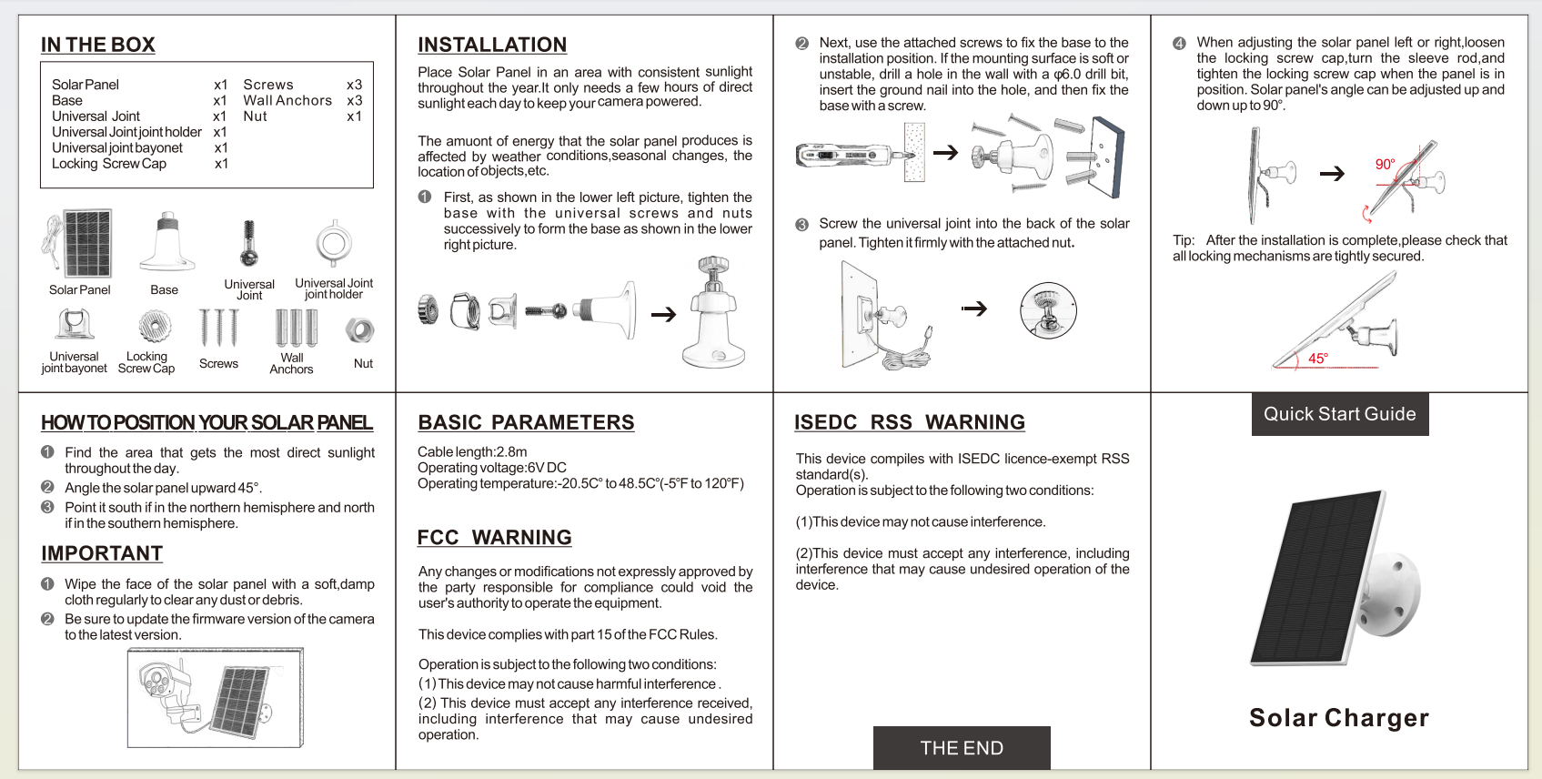 15W/5V Solar-powered Security Camera IP65 Waterproof Outdoor Surveillance System for Home and Mobile Use
