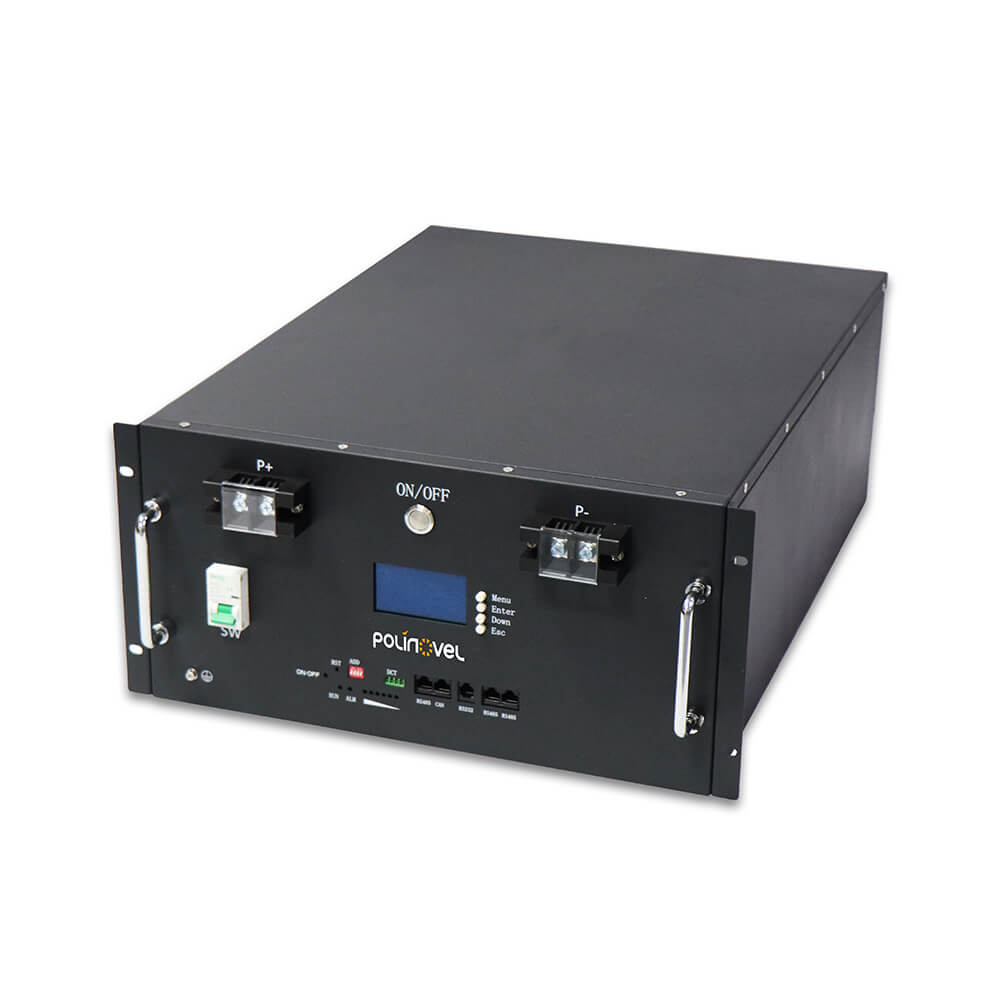 48V Lithium Energy Storage Battery RACK Series LiFePO4 Smart BMS for Solar Backup Power Polinovel