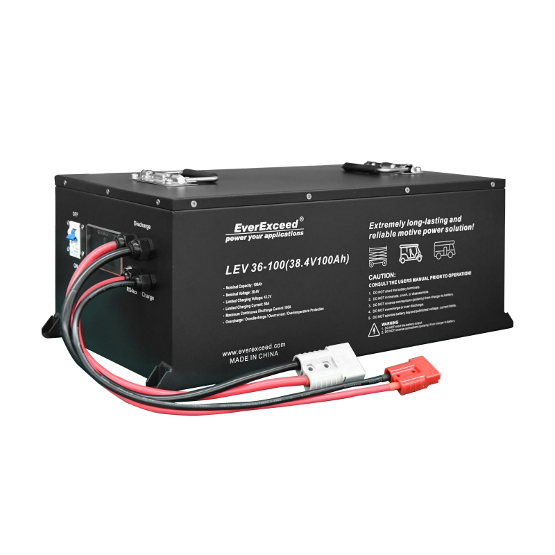 Lithium Battery 36V 100Ah High Cycle Life for Electric Tricycles EverExceed