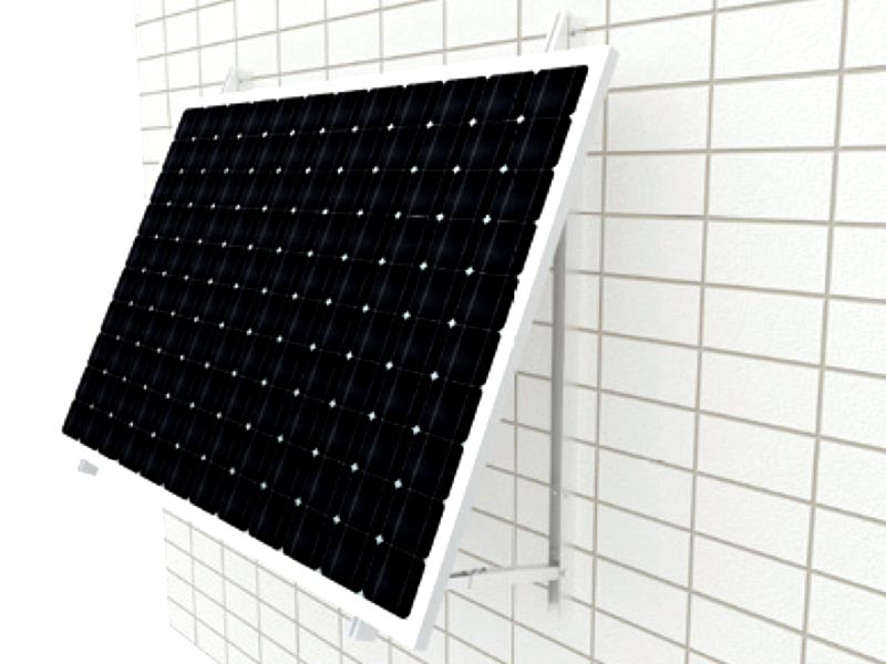 Balcony Solar Bracket 0-30° Adjustable Angle Wall Mounted Railing Flat Installation for Solar Panels with Frame