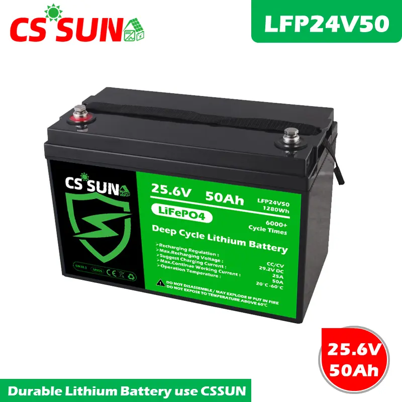 LFP24V150 25.6V 150Ah Lithium Battery Deep Cycle LiFePO4 High Cycle Life for Off-Grid Solar and Wind Energy Storage