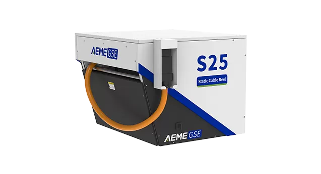 Cable Reel Motorized and Static Models for Ground Power Unit Connectivity AEME