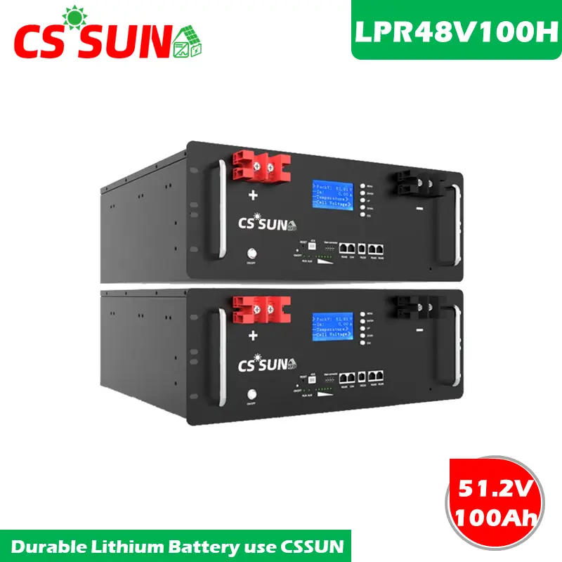 LPR48V100H 51.2V 100Ah LiFePO4 Battery Rack for Solar UPS Telecom Systems