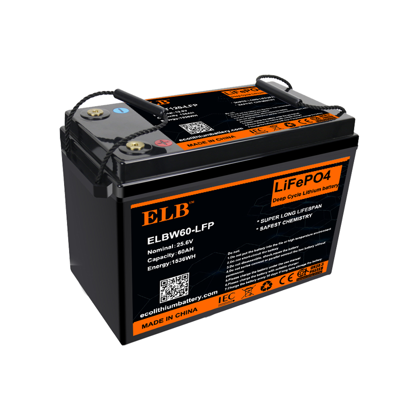 24V 60Ah Battery LiFePO4 High Cycle Life 4000+ for Solar Storage and Off-Grid Systems ELB