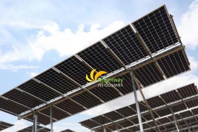 Double Glass Transparent/Monocrystalline Solar Panel 290W Anodized Aluminium Frame IP67 Junction Box for Outdoor Lighting Brightway