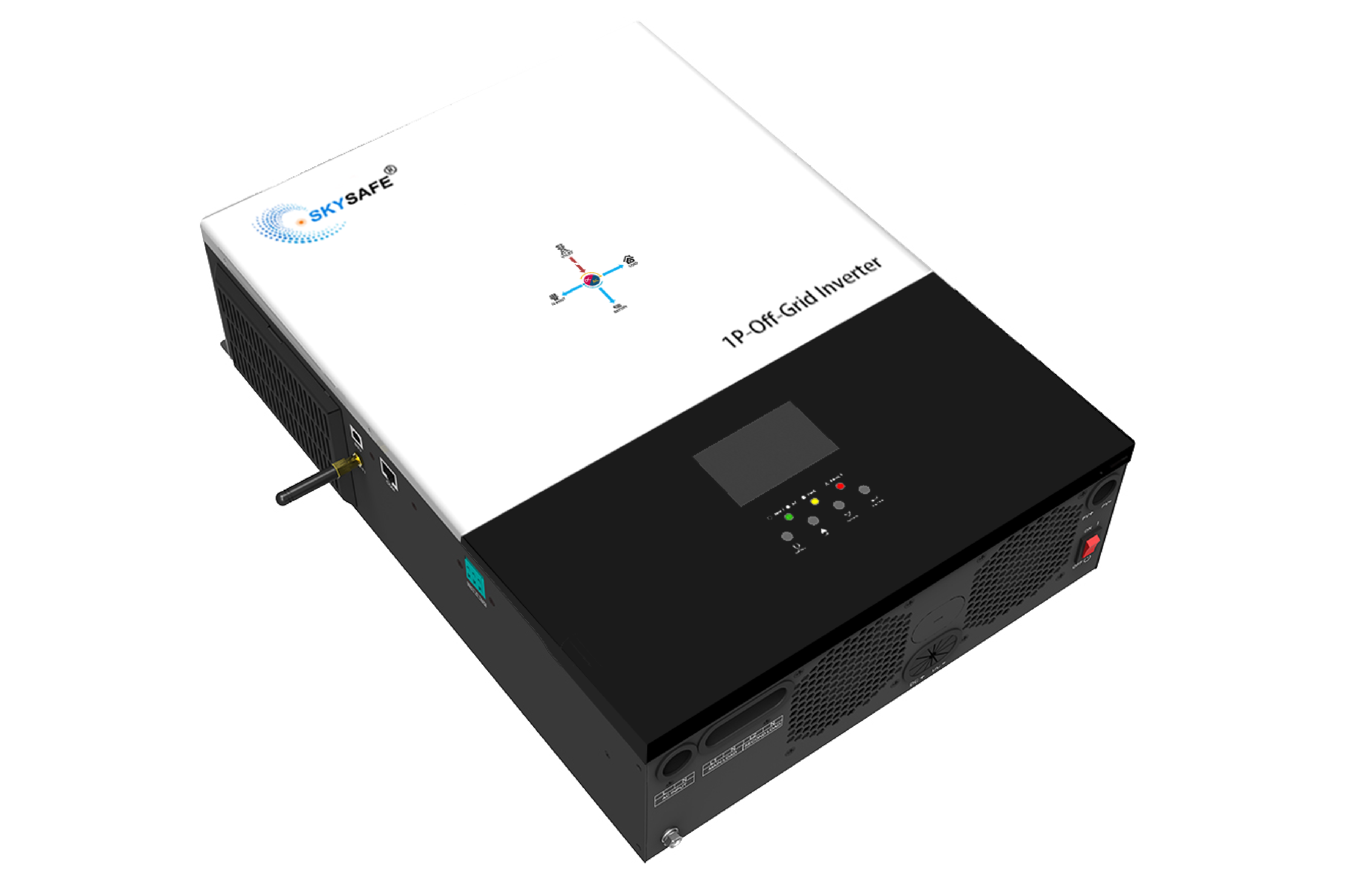 SEO-1P1.6-6.2KWLM-01 Single Phase 400V/450V Max PV Input Hybrid Inverter for Solar Energy Storage Systems