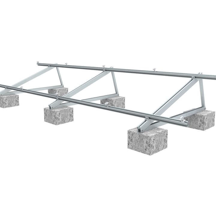 Solar Panel Mounting Structure Roof Ground Mounting Brackets Hot-Dip Galvanized 30-Year Service Life TTN