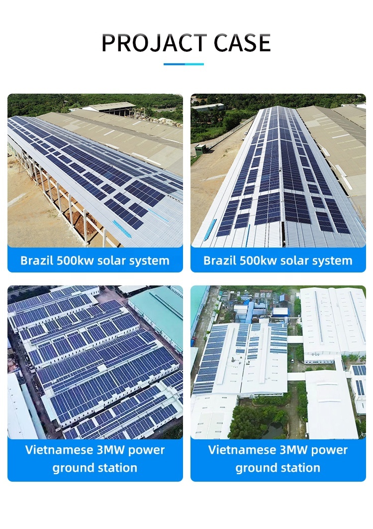 Solar Power Generator Station 50KW-110KW On-Grid System for Commercial Use with Growatt Inverter