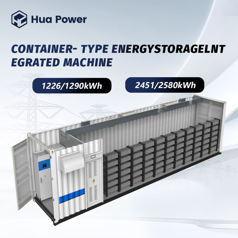 Container Energy Storage System 50-1000kW IP54 Rated Capacity Customize for Grid Storage and Backup Power Hua Power