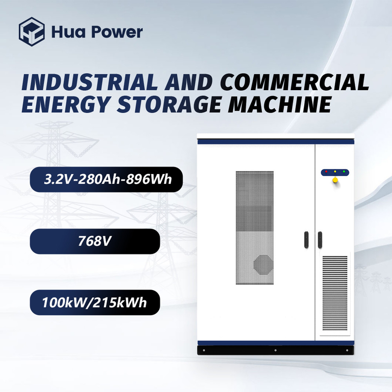 Outdoor Energy Storage Cabinet 1800*1100*2250mm 105kW 400V Modular Scalable for Industrial Solar Storage Hua Power