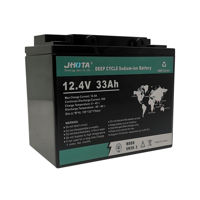 12.4V 33Ah Sodium Ion Battery Packs Overcharge Protection Plastic Casing High-Cycle Life for Solar Storage & Backup Power