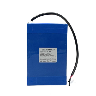36AH LifePo4 Solar Street Light Battery Replacement 3.6Ah 26650 Battery Pack High-Capacity Long-Life 12.8V IP65 Waterproof for Outdoor Lighting JHOTA