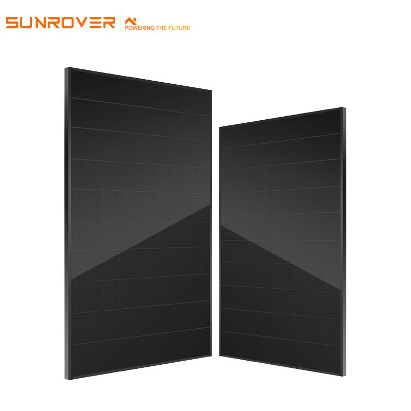 Shingled 410W Solar Panel Full Black Mono PERC Module for Commercial and Residential Rooftop Installations Sunrover