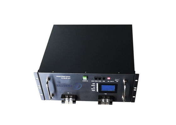 LCD Display 100Ah 48V 4800Wh Rechargeable LiFePO4 Battery 0.2C High-Density Softpack Cell with BMS for Data Center, Base Station PAC