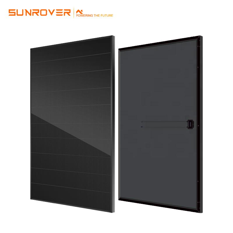 Shingled 410W Solar Panel Full Black Mono PERC Module for Commercial and Residential Rooftop Installations Sunrover