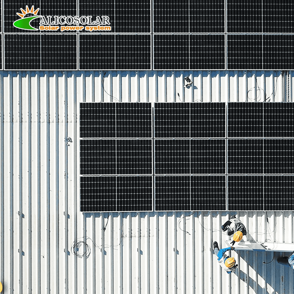 Monocrystalline Solar Panel 400W PERC Half Cell All Black High Efficiency for Residential and Commercial Use Alicosolar