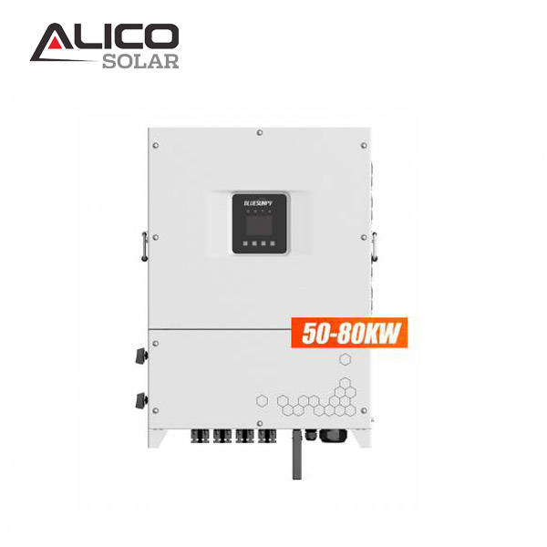 Grid Tie Inverter 50KW/60KW/80KW/100KW 380V 400V Three Phase 50Hz Outdoor IP65 Smart Monitoring for Solar Power System Alicosolar