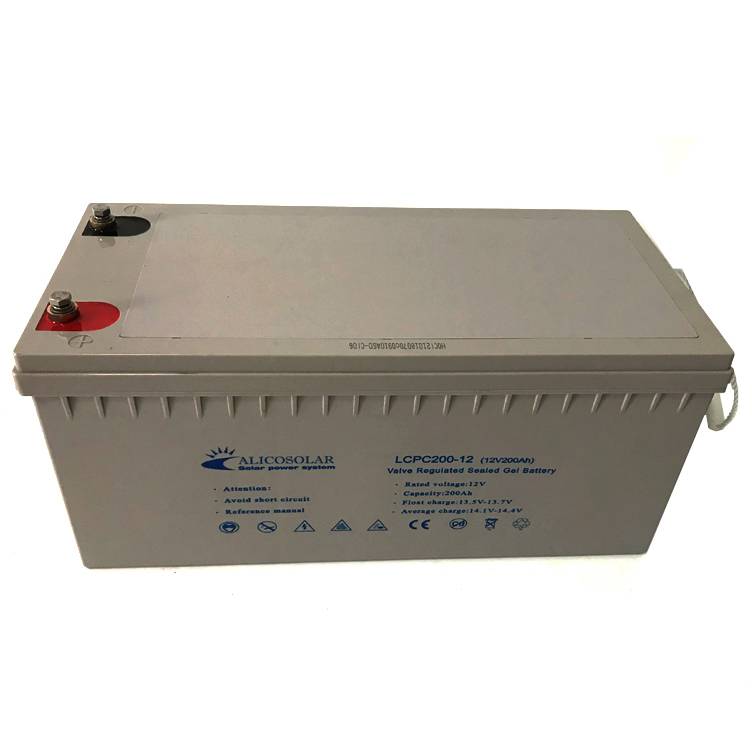 Solar Battery 12V Deep Cycle AGM Gel Battery for Motorhome Solar Panel Kit Alicosolar