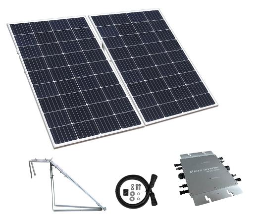 900W Micro Balcony Solar System 6x150W Glass Panels 1200W Microinverter for Apartment Energy Solutions